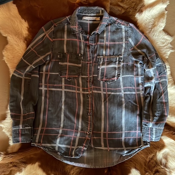 Standard Grace Plaid Button Down Shirt - Picture 10 of 12